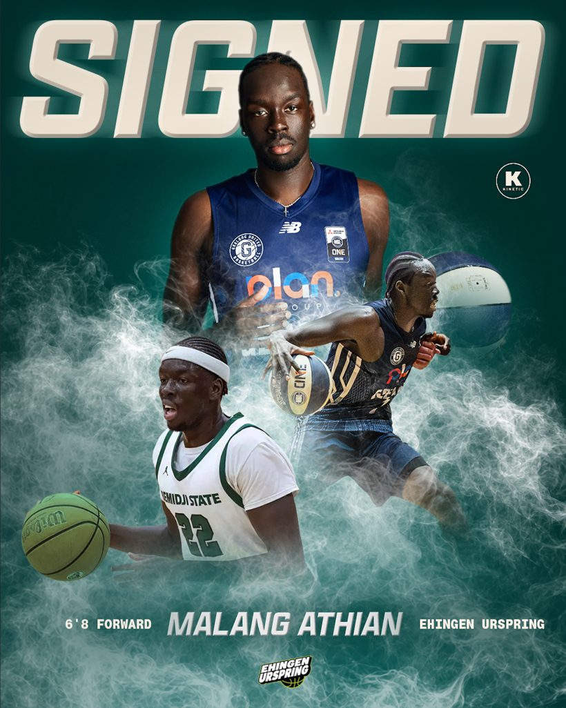 Malang Athian signs with Team Ehingen Urspring